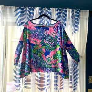 Lily Pulitzer top, lightweight, generous fit